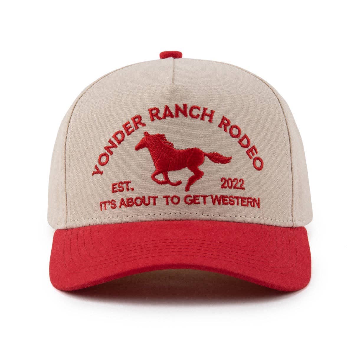 Red Western Snapback
