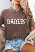 Darlin' Western Graphic Tee in Espresso