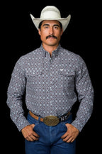 The Connor in Brown - Long Sleeve Snap Shirt