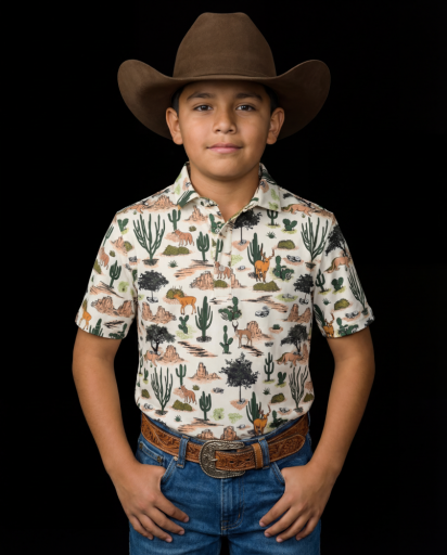 Kid's Wilder Polo - Brown