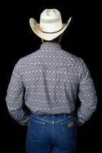 The Connor in Brown - Long Sleeve Snap Shirt