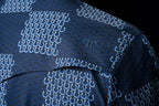 The Dallas in Blue Short Sleeve Snap
