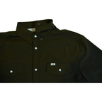 Core - Men's Olive Green Short Sleeve Pearl Snap Shirt
