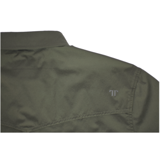 Core - Men's Olive Green Long Sleeve Pearl Snap Shirt - product image 8