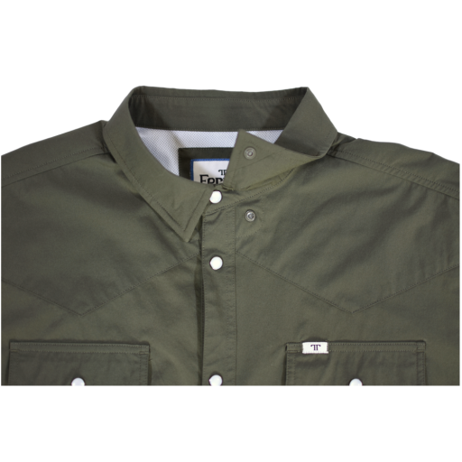 Core - Men's Olive Green Long Sleeve Pearl Snap Shirt - product image 6