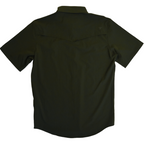 Core - Men's Olive Green Short Sleeve Pearl Snap Shirt