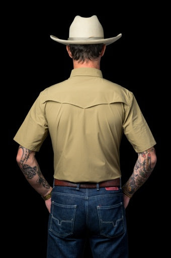 Core - Men's Khaki Short Sleeve Pearl Snap Shirt - product image 2