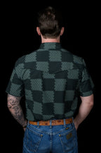 The Dallas - Green Short Sleeve Snap