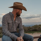 The Connor in Brown - Long Sleeve Snap Shirt