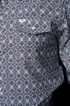The Connor in Brown - Long Sleeve Snap Shirt