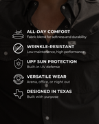 Core - Men's White Long Sleeve Pearl Snap Shirt - product image 3