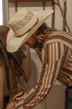 The Harrison in Brown - Long Sleeve Snap Shirt