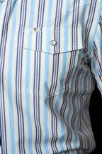 The Jake in Blue - Short Sleeve Pearl Snap Shirt