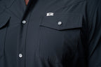 Core - Men's Grey Short Sleeve Pearl Snap Shirt