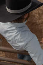 The Carson in Grey Green - Short Sleeve Pearl Snap Shirt